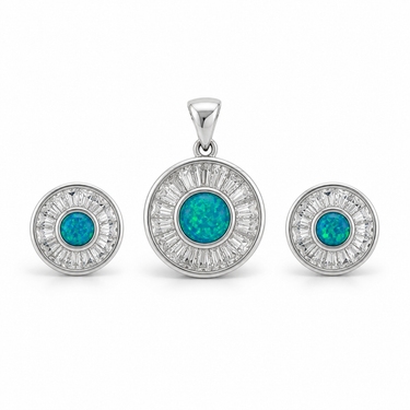 Set argint cu Opal – JSIS2220
