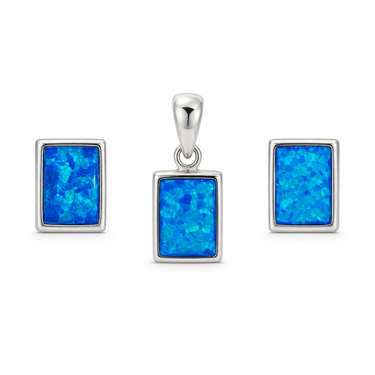 Set argint cu Opal – JSIS2221