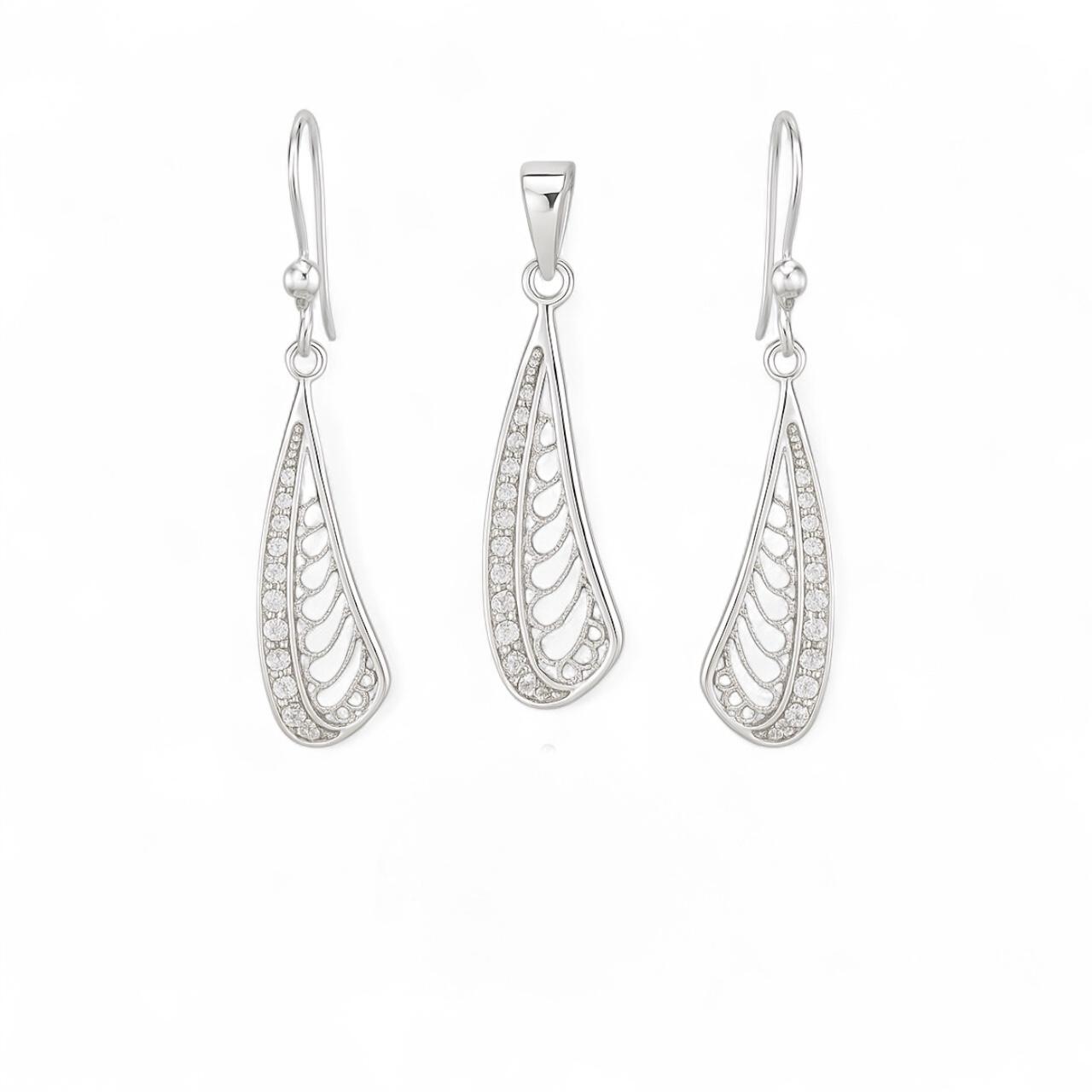 Set argint cu Zirconiu