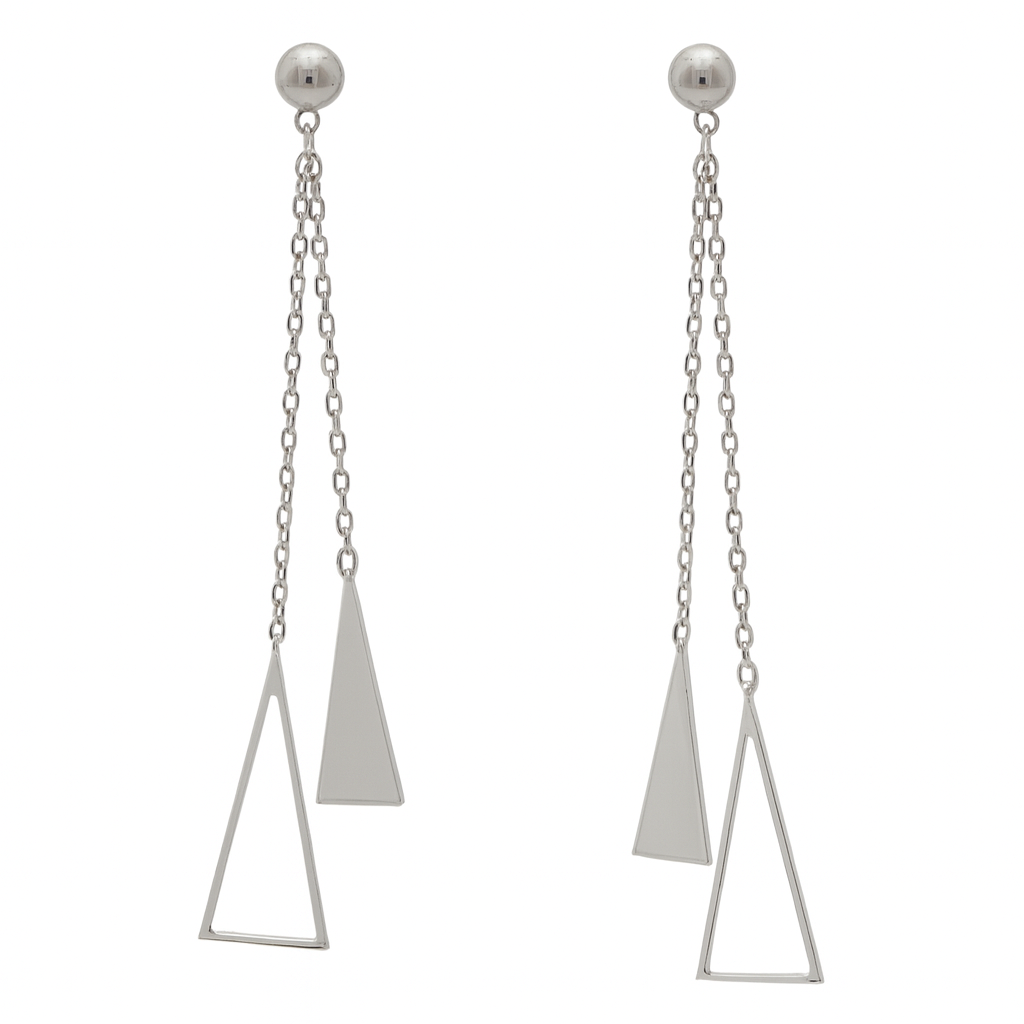 Cercei argint cu Triunghi