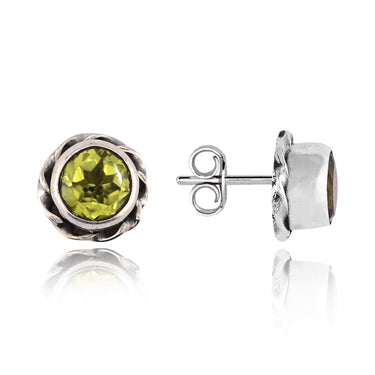 Cercei argint cu Peridot