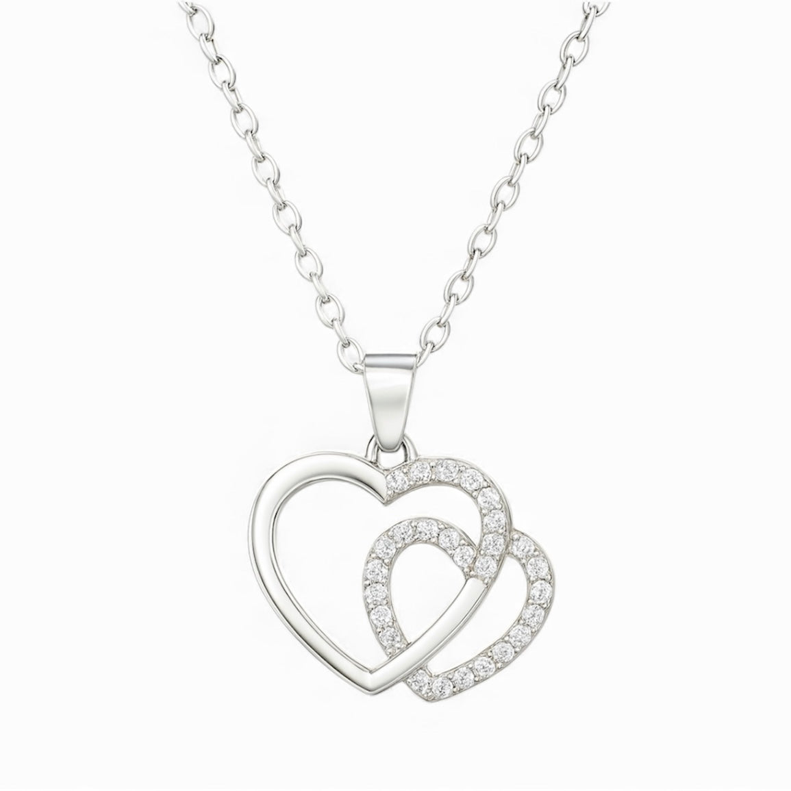 Lănțișor argint cu Inimioare