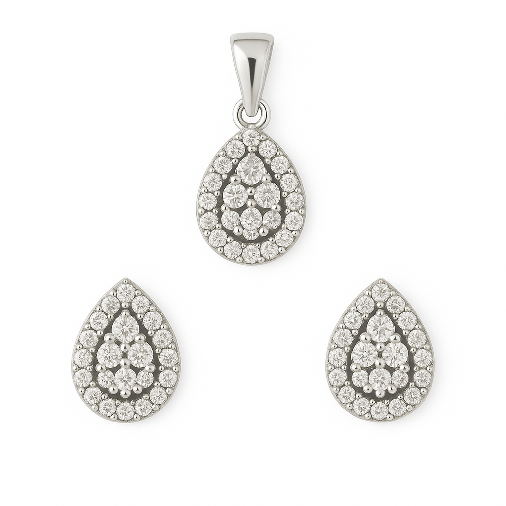 Set argint cu Zirconiu