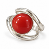 Inel argint cu Praf de Coral — JSII2329 — HERO