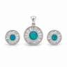 Set argint cu Opal – JSIS2220