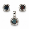 Set argint cu Zirconiu negru JSIS2265