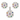 Set argint cu Zirconiu multicolor JSIS2267