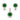 Set argint cu Zirconiu Verde JSIS2292