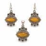 Set argint cu Ochi de Tigru JSIS2296