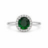 Inel argint cu Zirconiu verde - JSVI2029