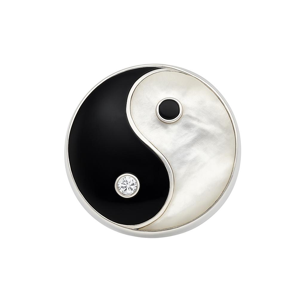 Inel argint Yin Yang