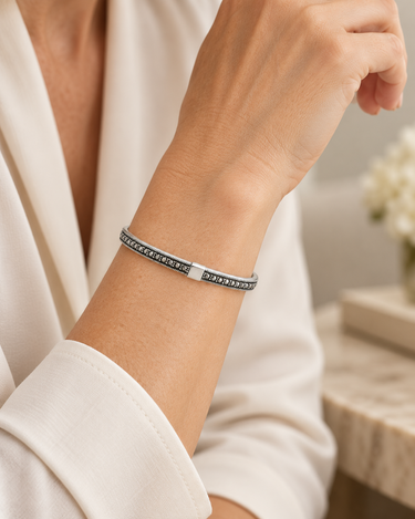 Brățară argint cu marcasite – model