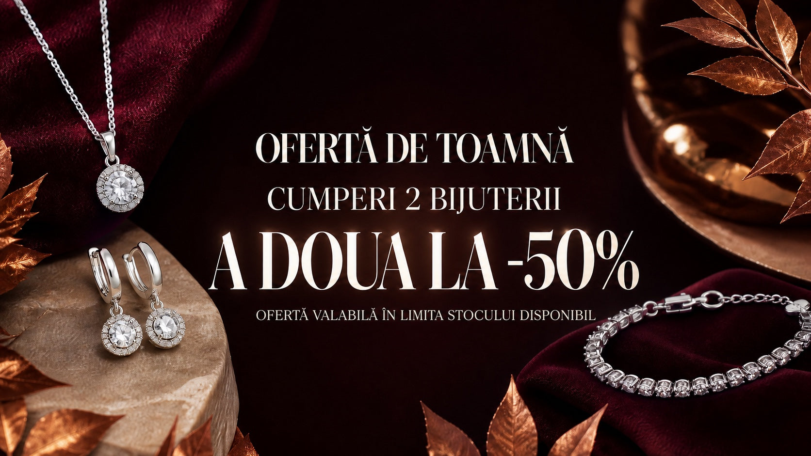 Ofertă de toamnă JoySilver – cumperi 2 bijuterii, a doua la -50%