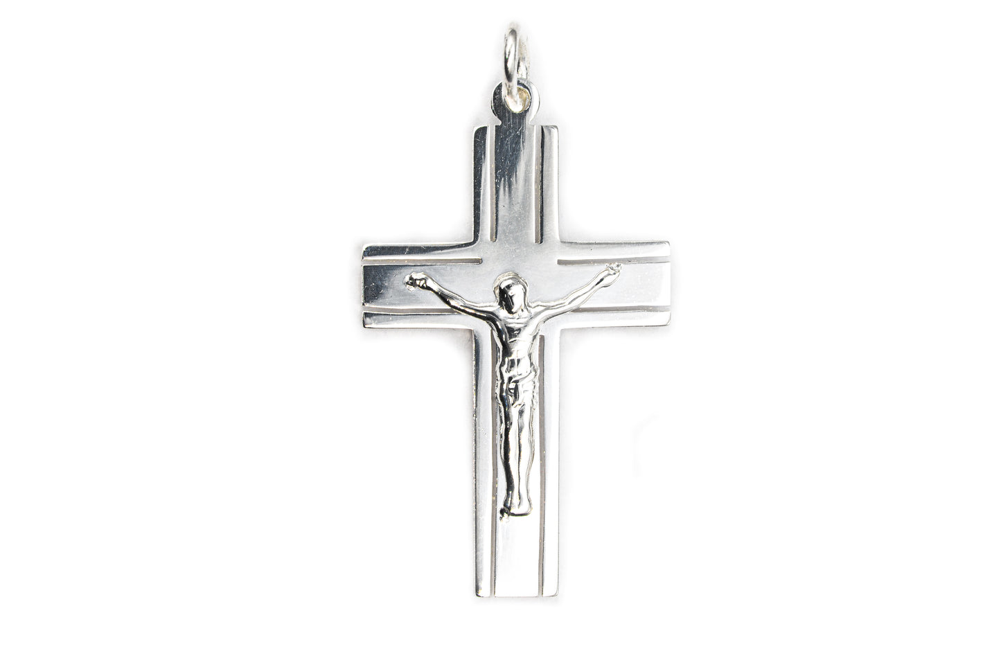 Cruce argint cu Isus